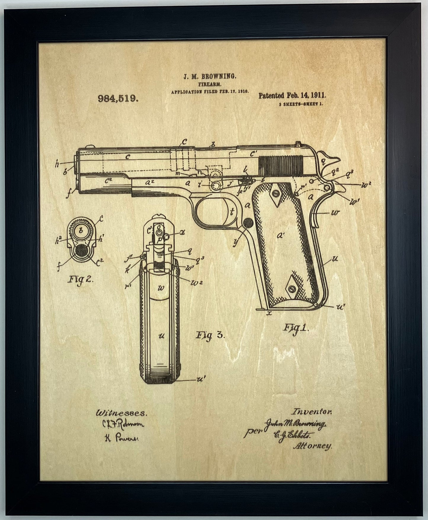 Firearms Patent Drawing Set