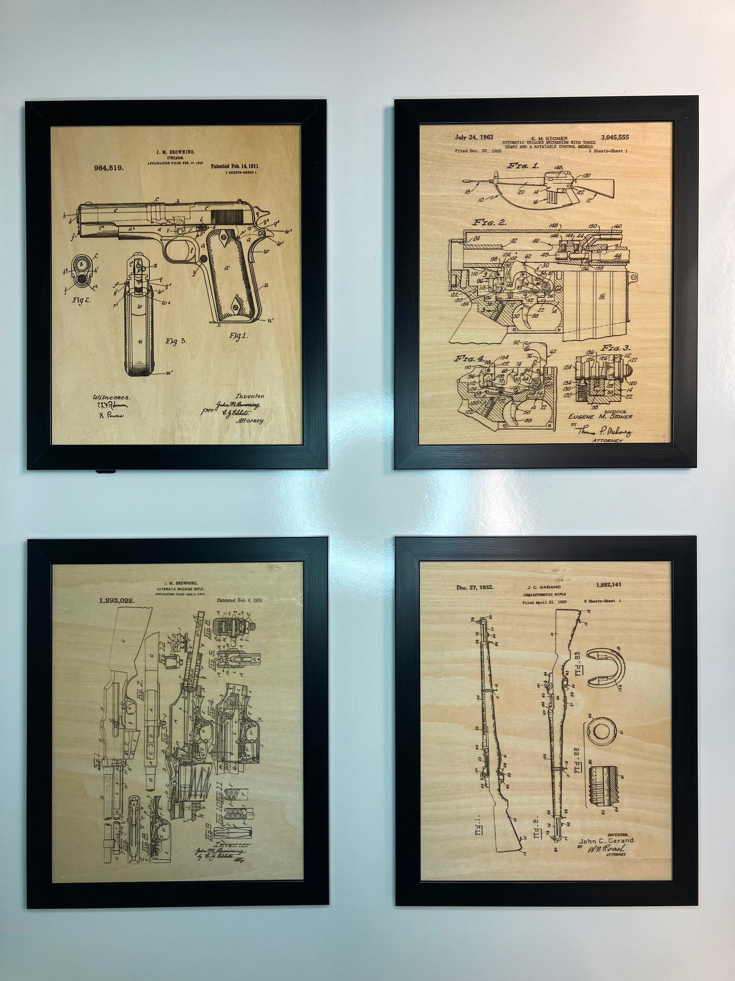 Firearms Patent Drawing Set