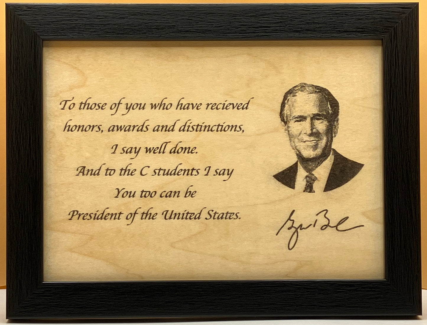 George W Bush Presidential Affirmation