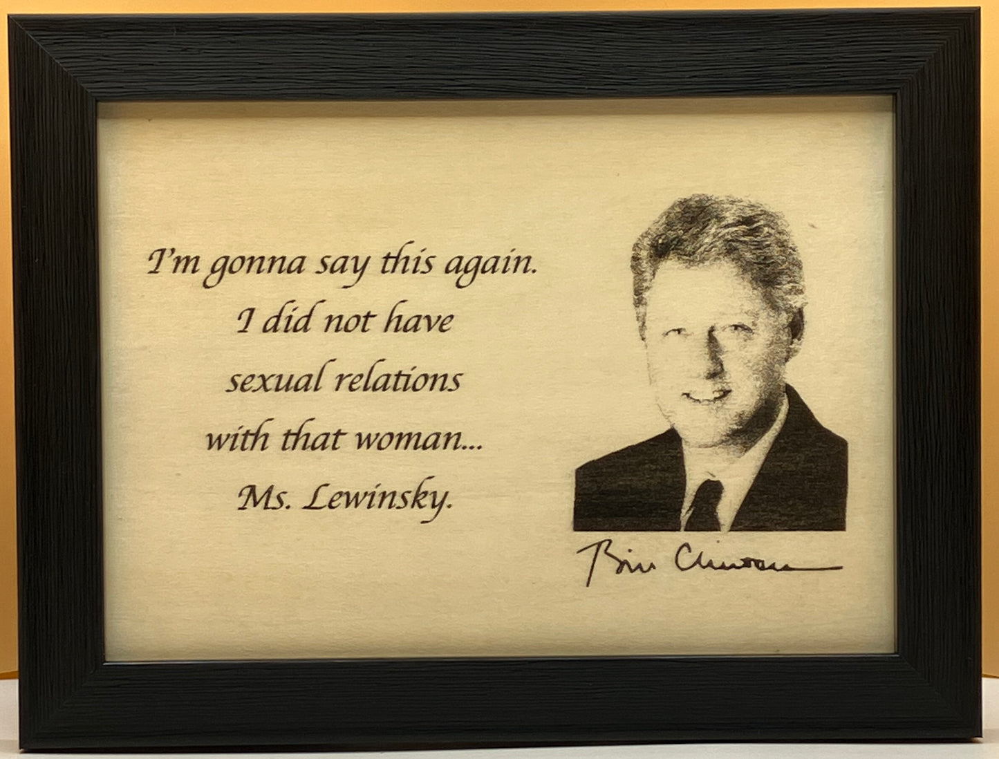 Bill Clinton Presidential Affirmation