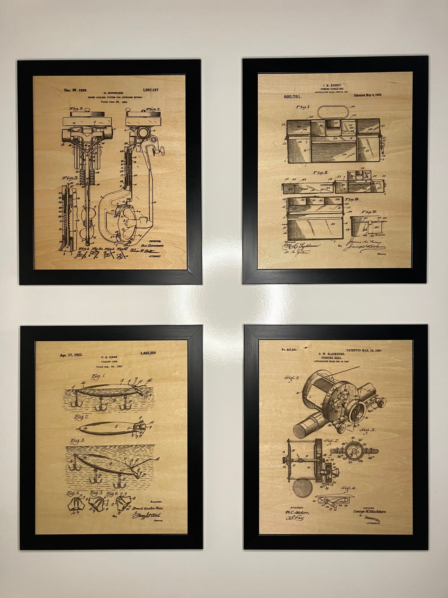 Fishing Patent Drawing Set