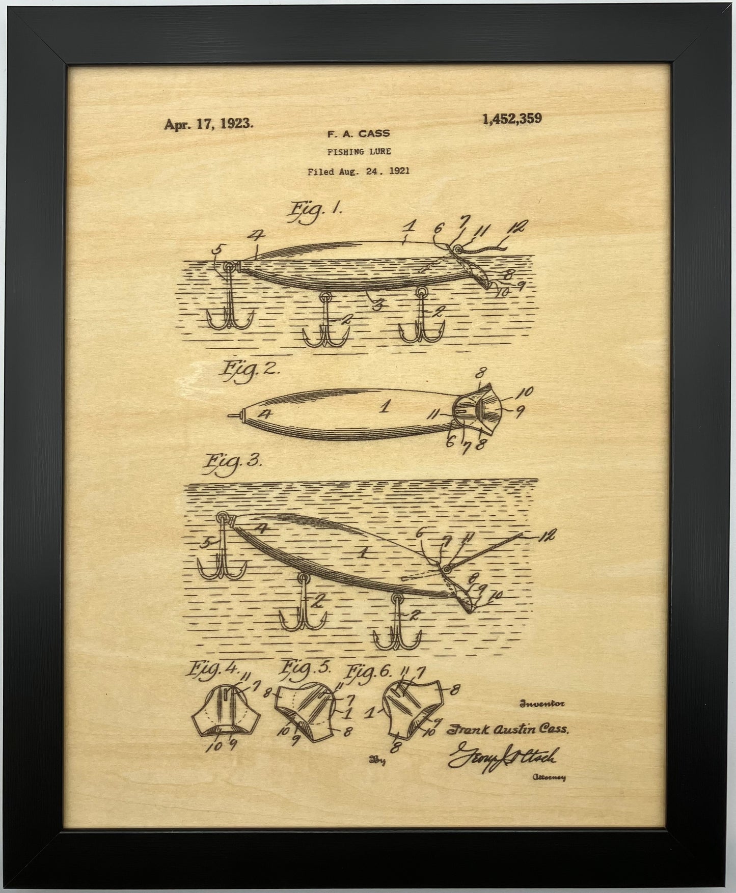 Fishing Patent Drawing Set