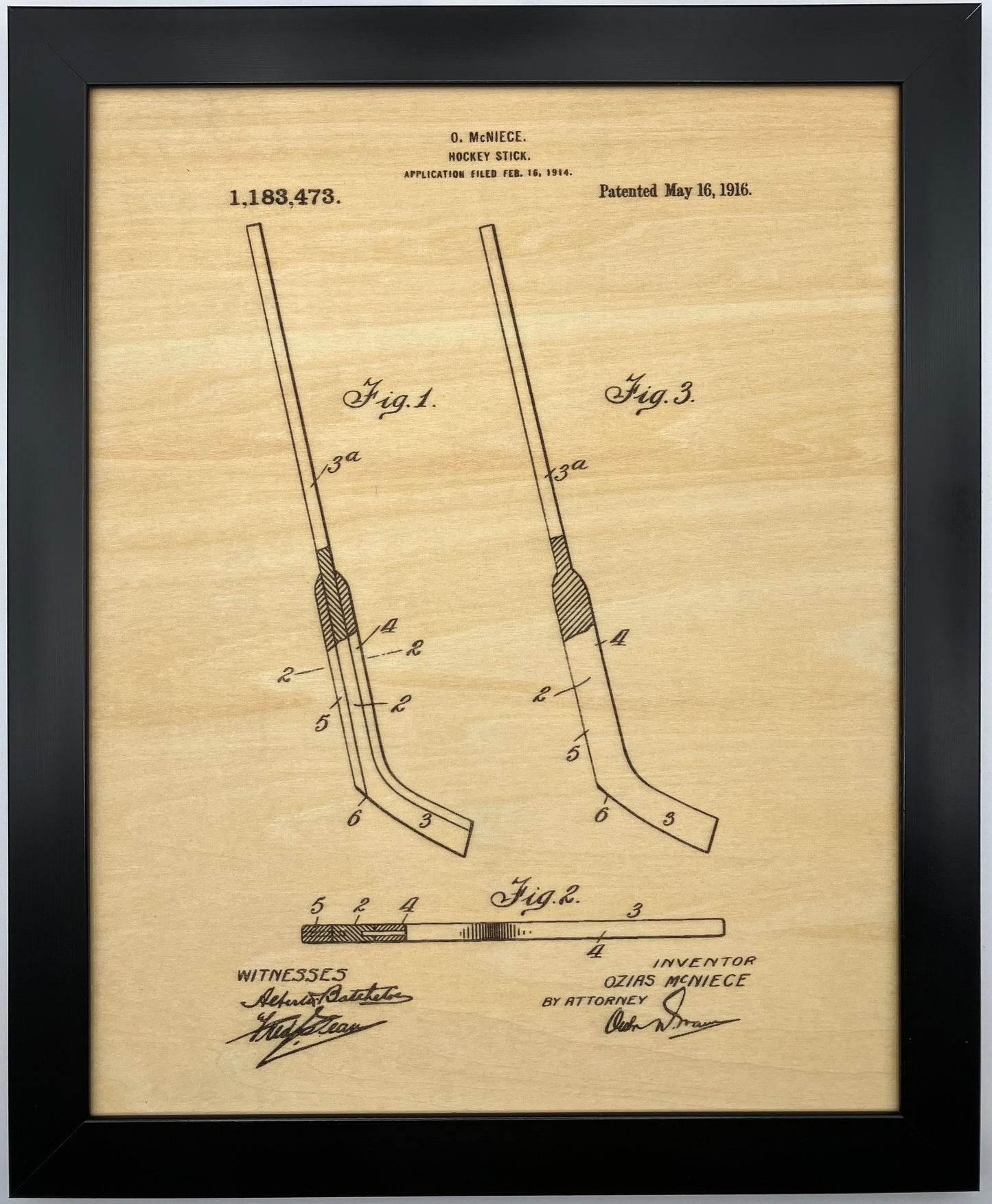 Hockey Patent Drawing Set