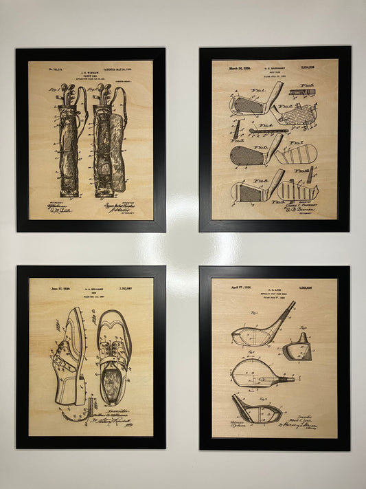 Golf Patent Drawing Set