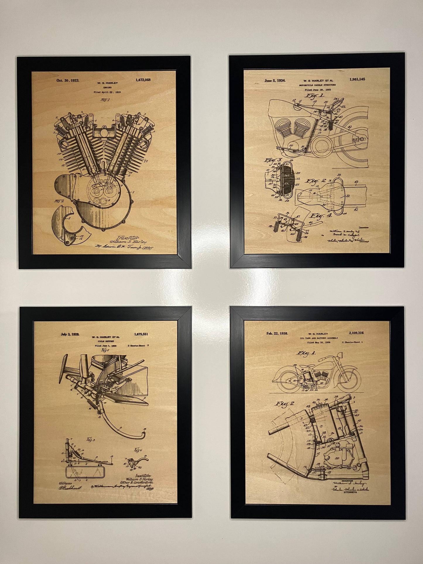 Harley Patent Drawing Set