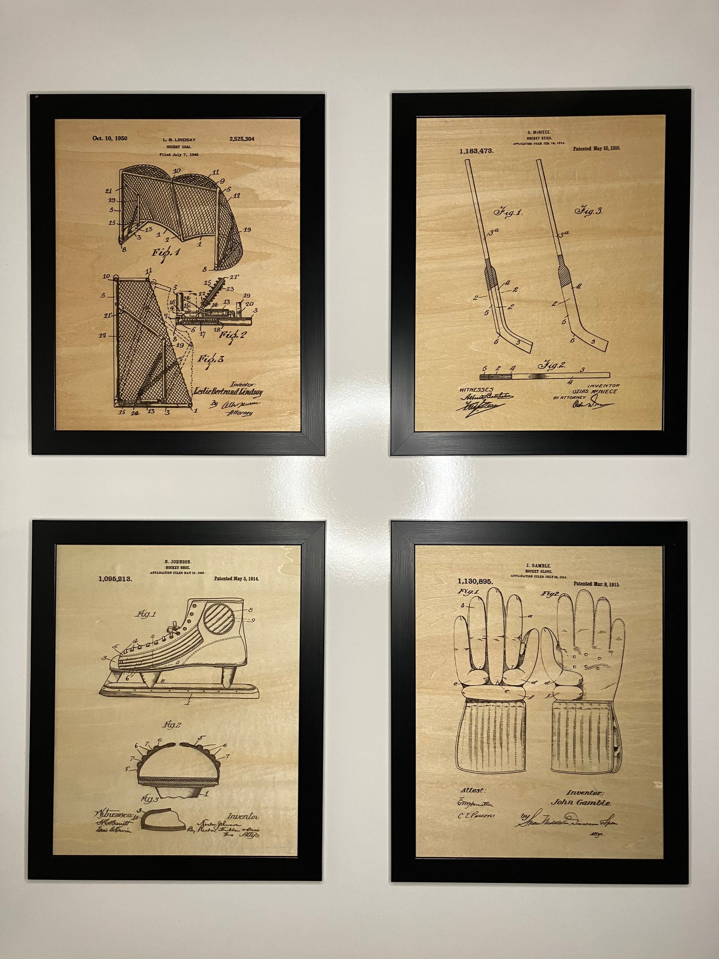 Hockey Patent Drawing Set