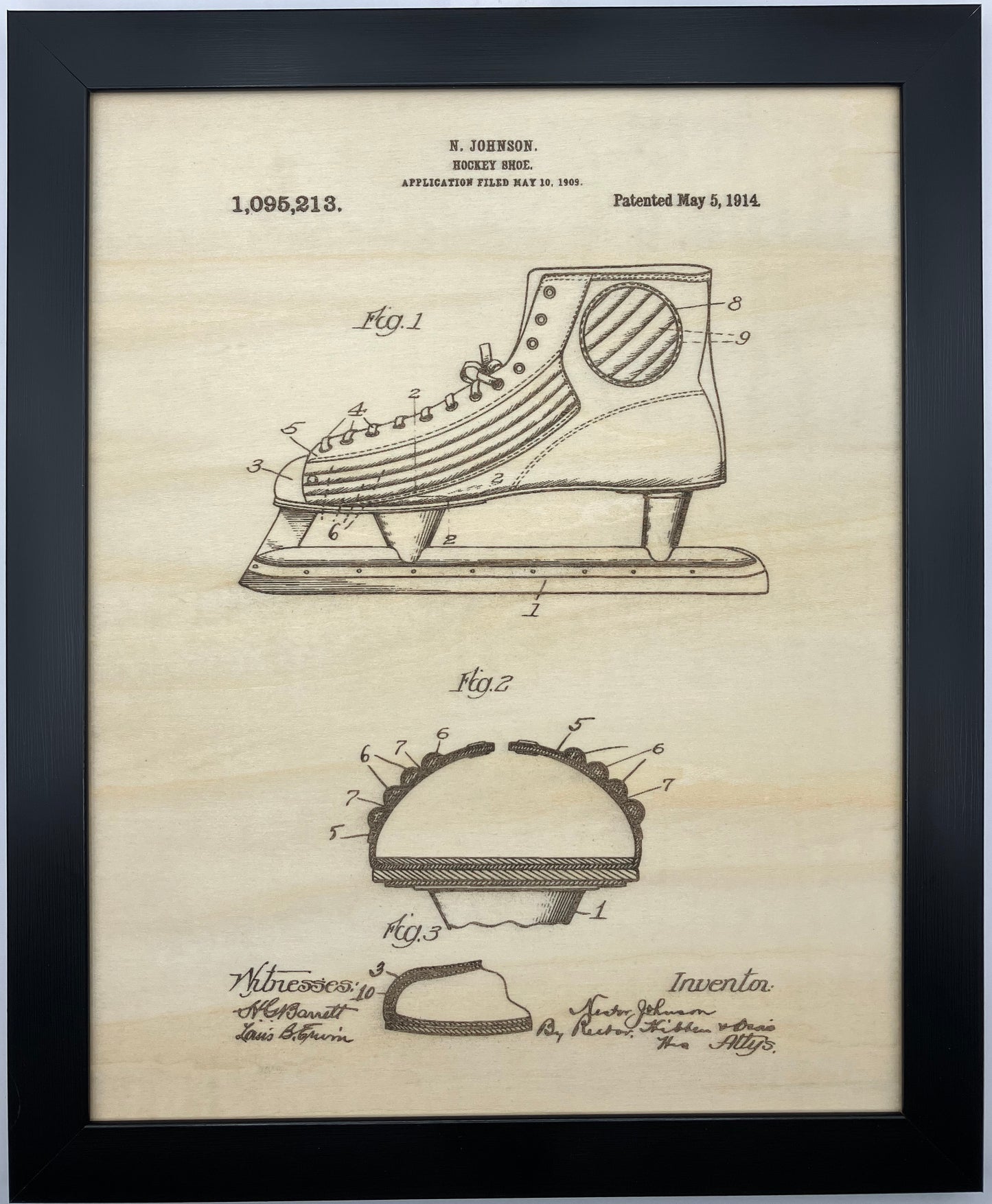 Hockey Patent Drawing Set