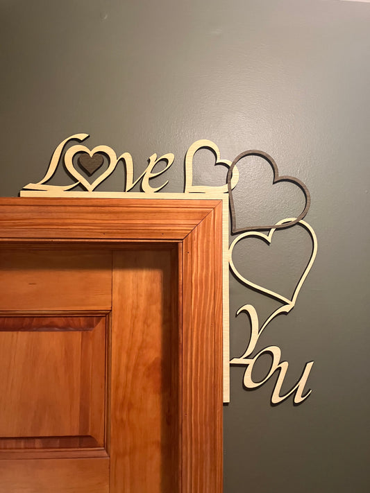 Love You Door or Window Frame Decoration