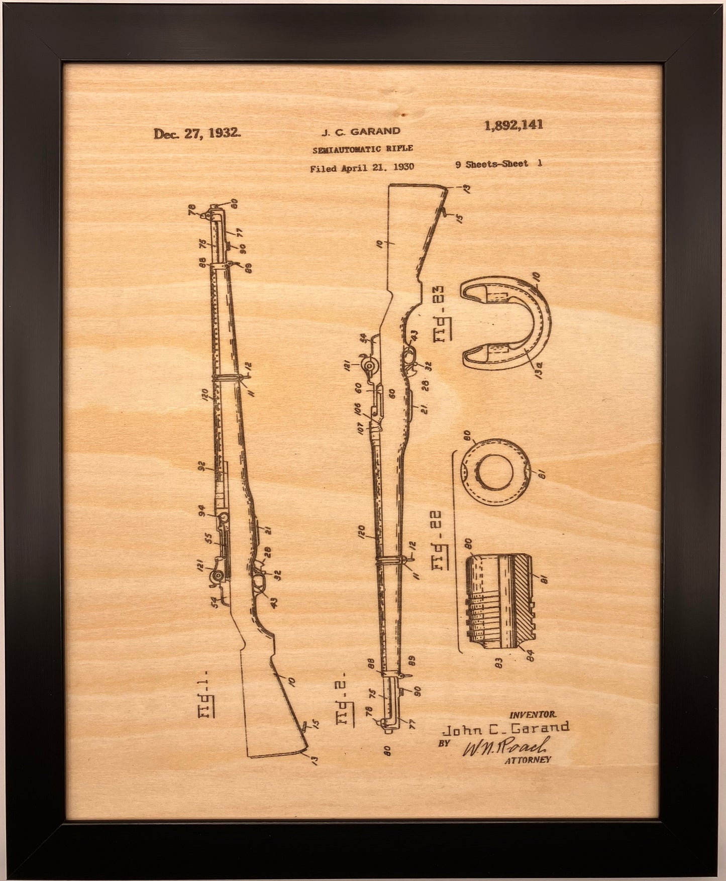 Firearms Patent Drawing Set