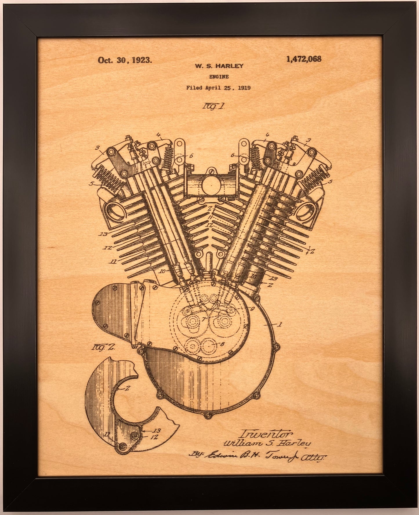 Harley Patent Drawing Set