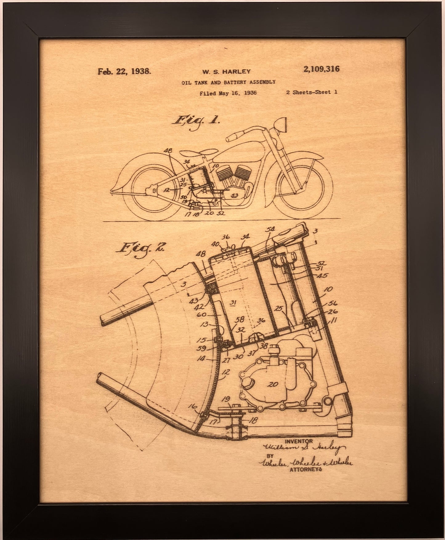 Harley Patent Drawing Set