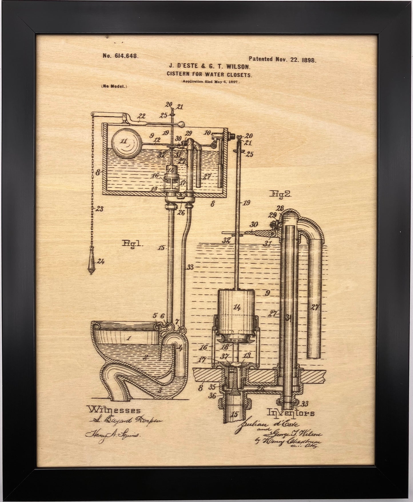 Bathroom Patent Drawing Set