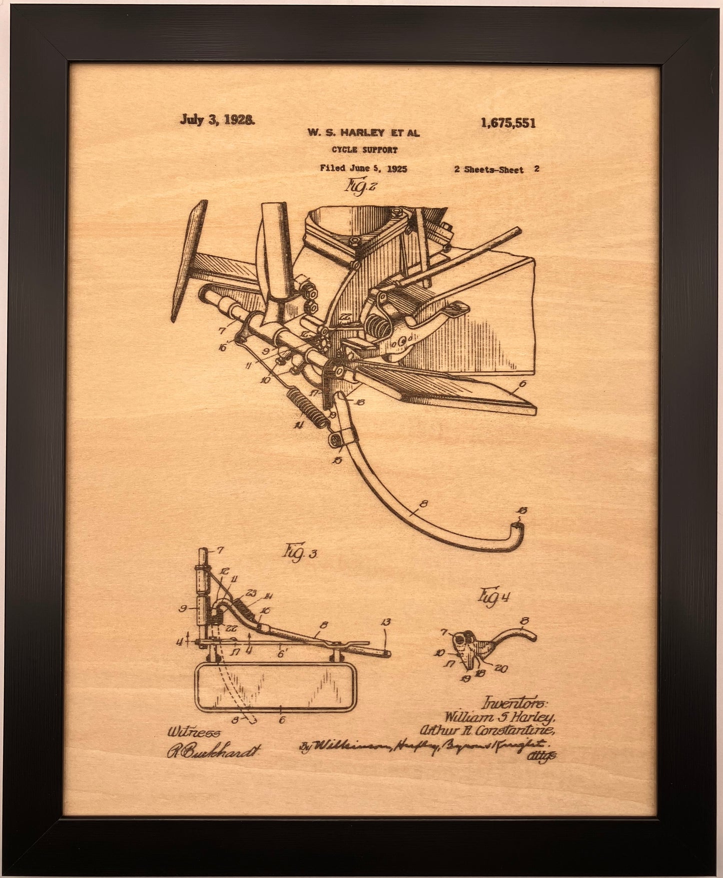 Harley Patent Drawing Set