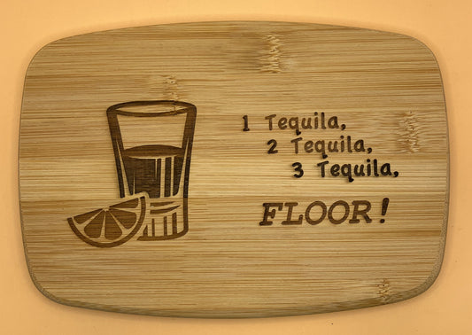 Tequila cutting board